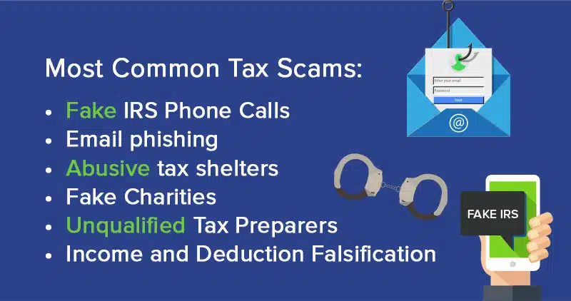 Common-Tax-Scams most common tax scams