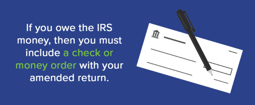 Amended Tax Return Status - If You Owe the IRS