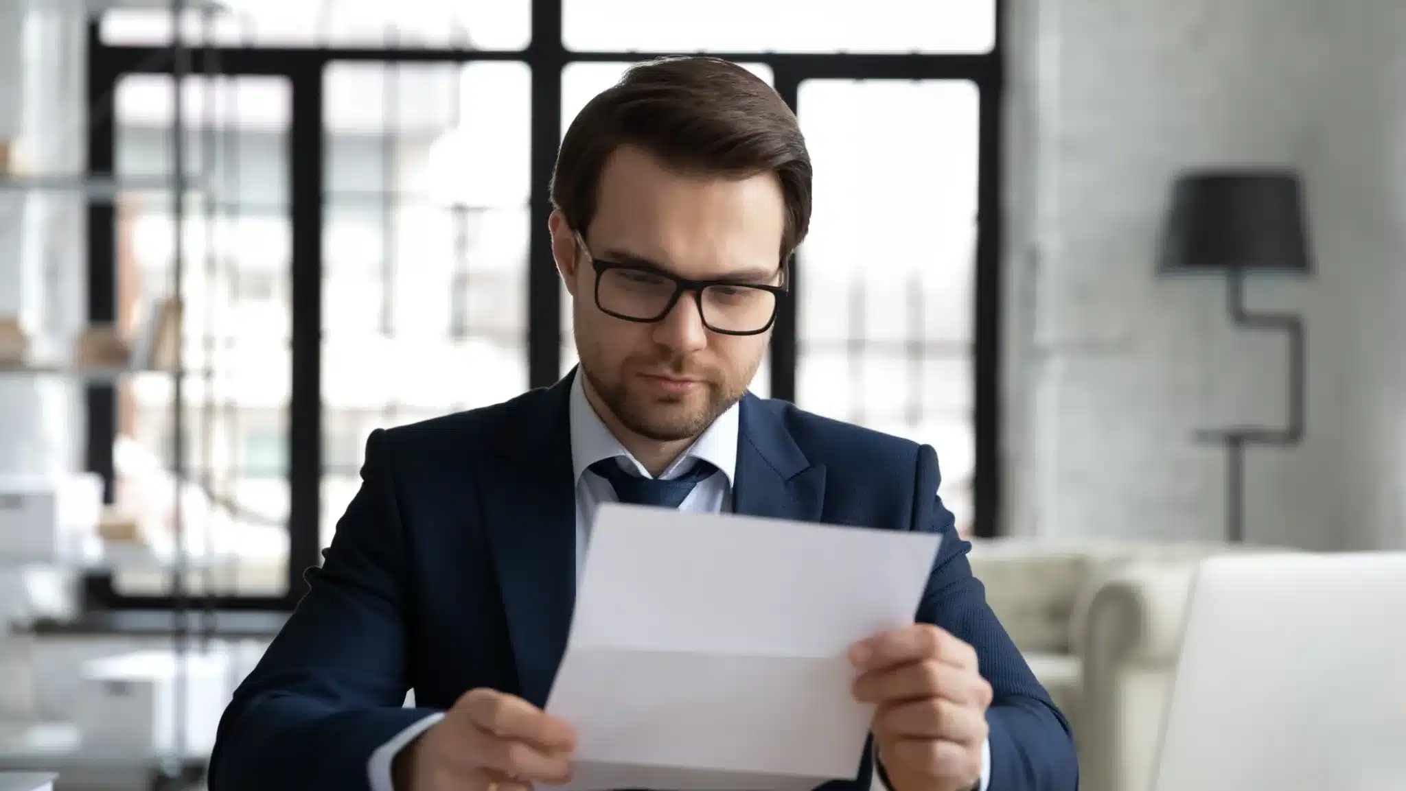 man reading a cp22a notice